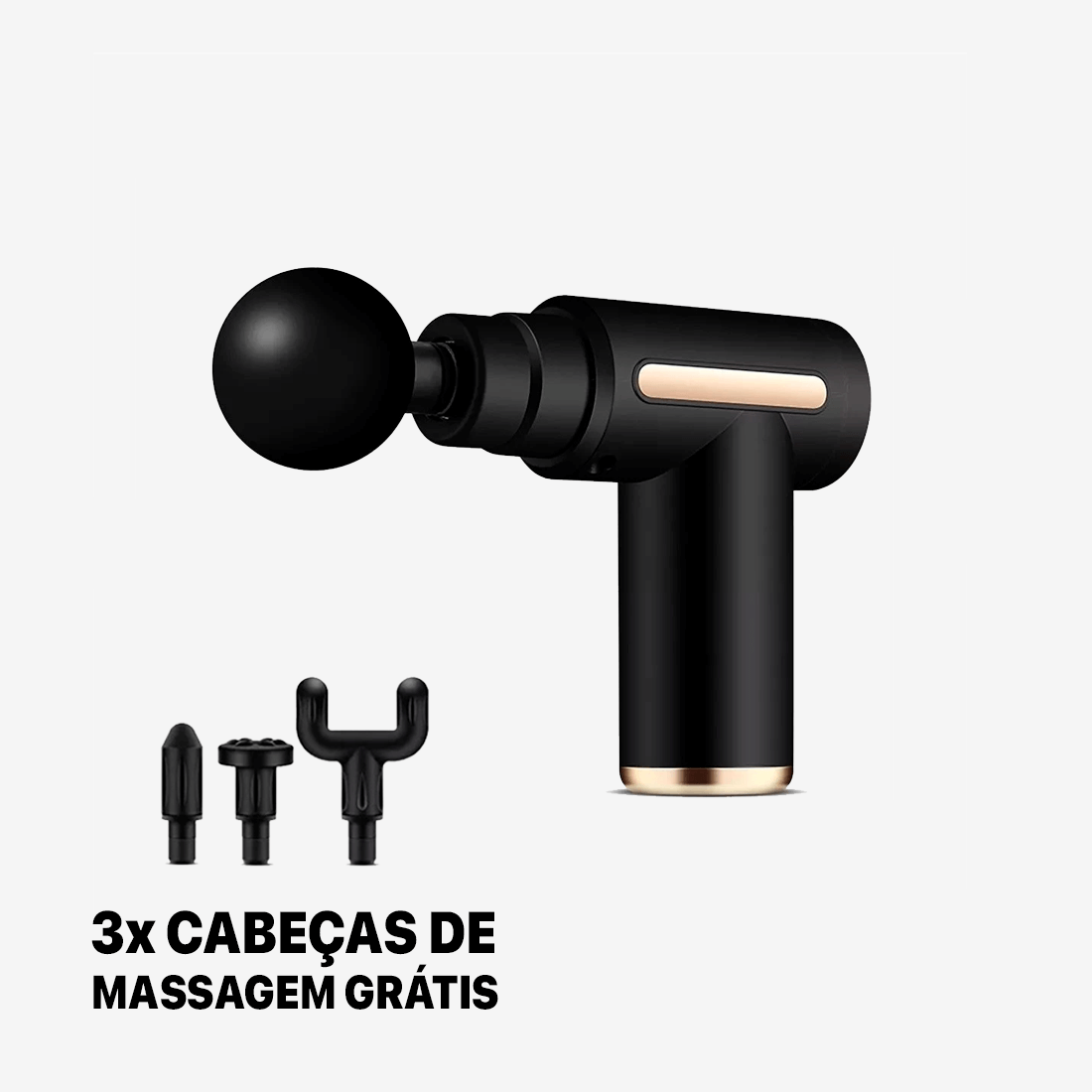 Massageador Muscular Precision + 3 Cabeças de Massagem GRÁTIS
