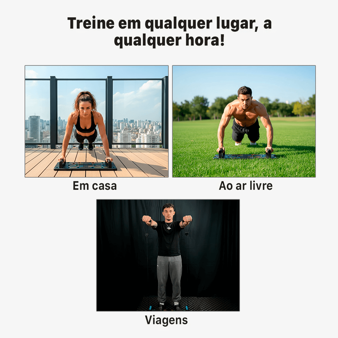Prancha Nuvy 14 em 1 Aumentadora de força e definição +3 BRINDES (1 Elástico, 1 Vídeo com +13 Exercícios, 1 eBook)