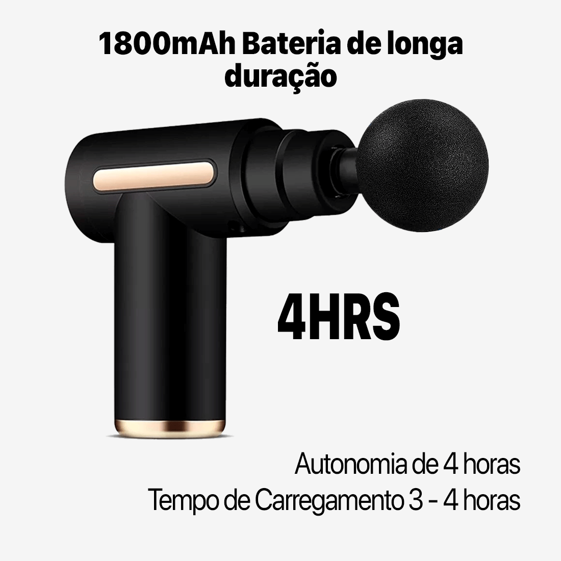 Massageador Muscular Precision + 3 Cabeças de Massagem GRÁTIS