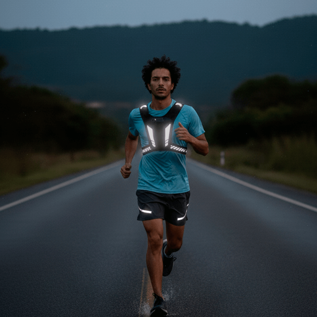 Colete de Corrida Nuvy Vision Ultraleve Refletor Antirroubo