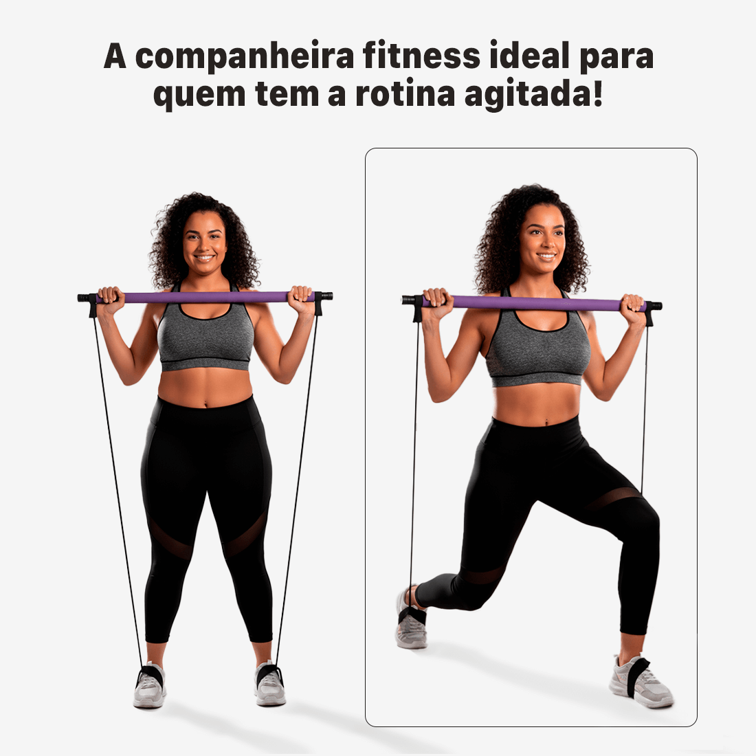 Barra de exercício Nuvy + Bônus Grátis ( Vídeo com +20 Exercícios com a Barra Nuvy )