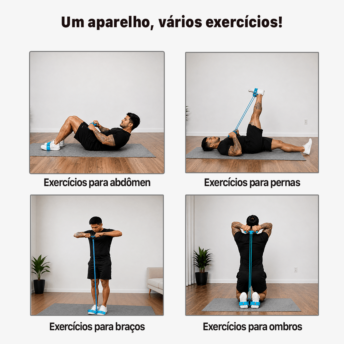 Elástico Nuvy -  Aumentador de força e definição +2 BRINDES (1 Vídeo com +13 Exercícios, 1 eBook)