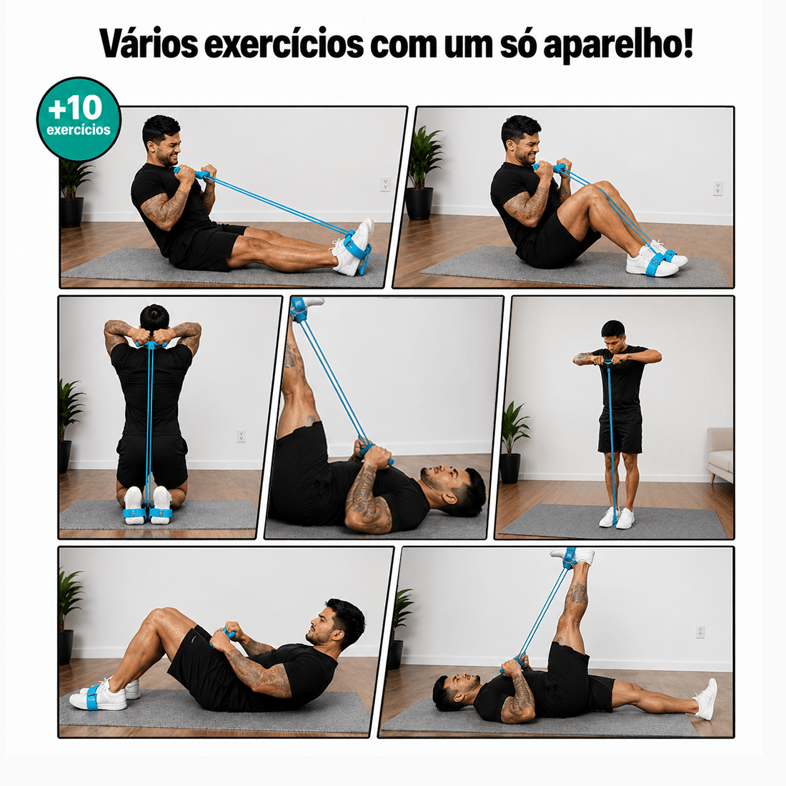 Elástico Nuvy -  Aumentador de força e definição +2 BRINDES (1 Vídeo com +13 Exercícios, 1 eBook)