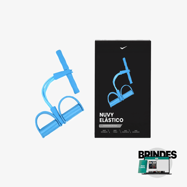 Elástico Nuvy -  Aumentador de força e definição +2 BRINDES (1 Vídeo com +13 Exercícios, 1 eBook)