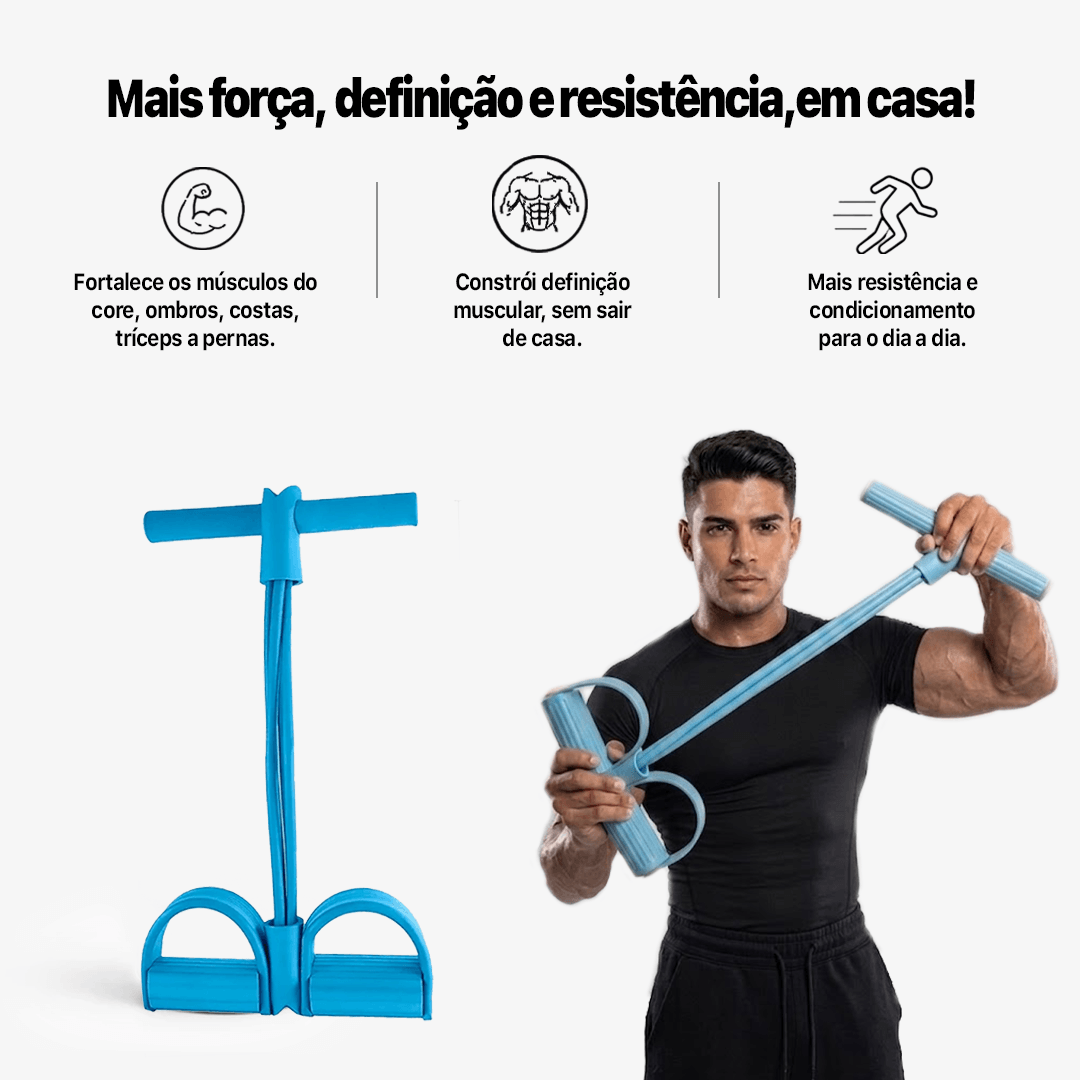 Elástico Nuvy -  Aumentador de força e definição +2 BRINDES (1 Vídeo com +13 Exercícios, 1 eBook)