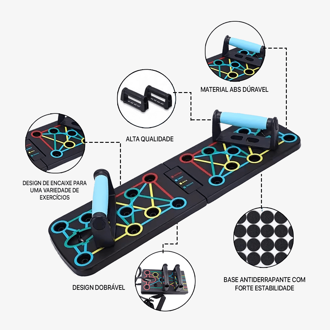 Prancha Nuvy 14 em 1 - Aumentador de força e definição + Elástico de Brinde