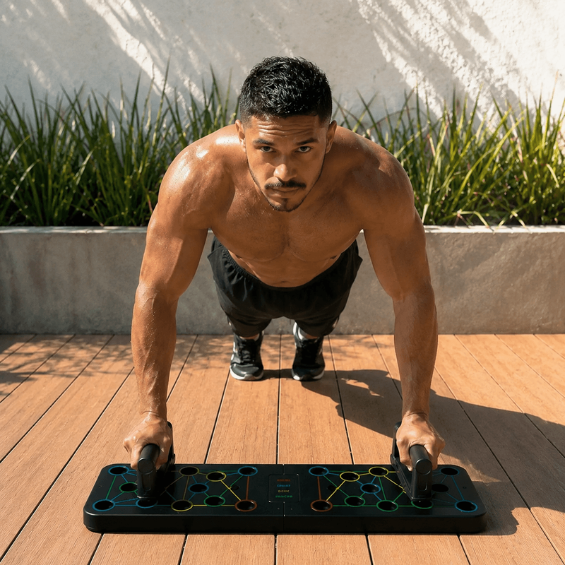 Prancha Nuvy 14 em 1 Aumentadora de força e definição +3 BRINDES (1 Elástico, 1 Vídeo com +13 Exercícios, 1 eBook)